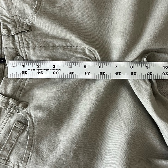 NYDJ Lift x Tuck Linen Blend Cropped Wide-Leg Pants Neutral Size 0 - Picture 11 of 16